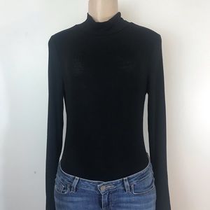 Black Turtle Neck Bodysuit